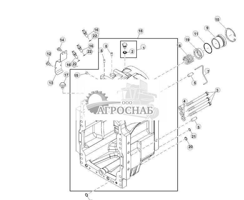 Картер трансмиссии, с MFWD, IVT™ (22) - ST104366 495.jpg